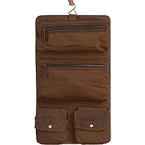 leather hanging dopp kit