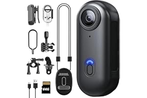 1080P Mini Thumb Action Camera, Portable Vlogging Camera, Wearable Small Body Camera, Hands-Free POV Video Recorder for Motor