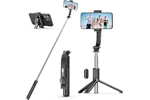 SelfieShow Selfie Stick, Extendable Selfie Stick Tripod with Wireless Remote and Tripod Stand, Portable, Lightweight, Compati