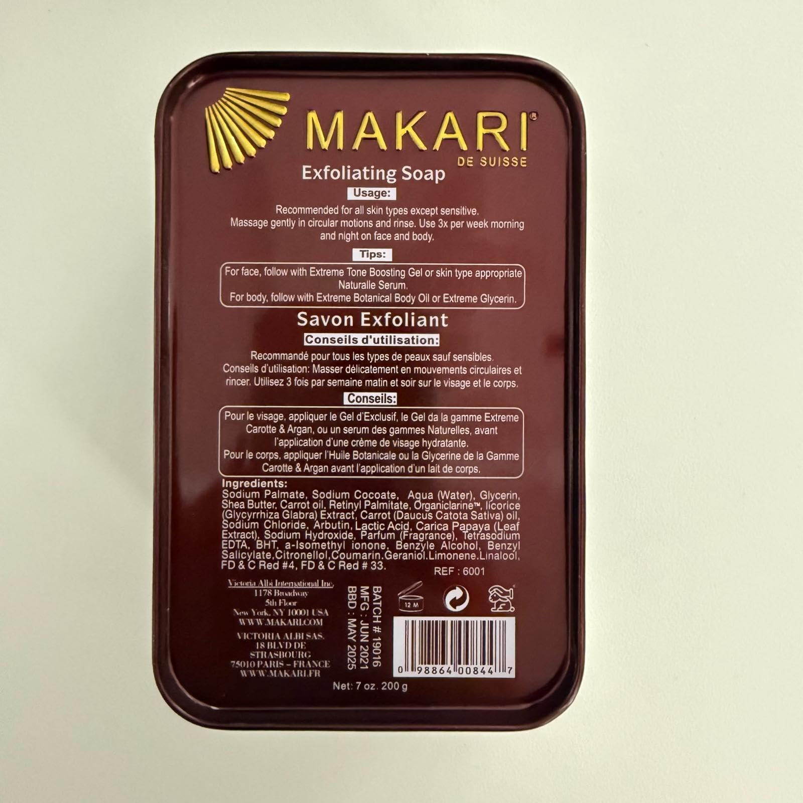 MAKARI Exclusive 3 Piece Skincare Gift Set - Exfoliating Soap, Body Milk & Face Cream Formulated with Organiclarine Ideal for All Skin Types, Botanical Self Care Kit for Women