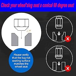 24PCS M14 x 1.5 Chrome Cone/Conical Bulge Seat