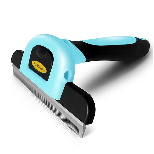 Deshedding Tool & Pet Grooming Brush for Small, Medium & Large Dogs, Cats & Horses, with Short