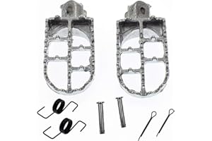 Yingshop Foot Pegs Rest Footpegs Compatible for Yamaha PW50 PW80 PW 50 80 BW80 DT50 RT100 RT180 T225S TT225T TTR110 TTR50E TT