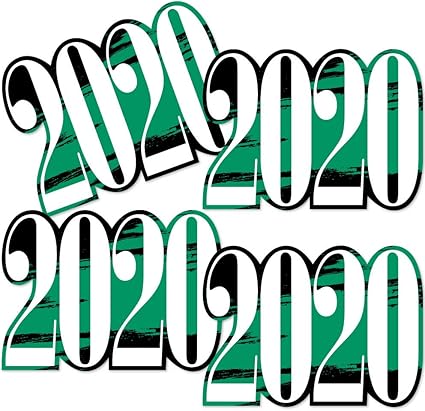 Amazon Com Big Dot Of Happiness Green Grad 2020 Best Is Yet To