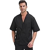 Nanxson Chef Coat Chef Jacket Cook Clothes Work Clothes Cooking Shortsleeve Overalls Kitchen Chef Overalls Men's CFM0074