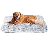 EHEYCIGA Fluffy Dog Crate Bed for Extra Large