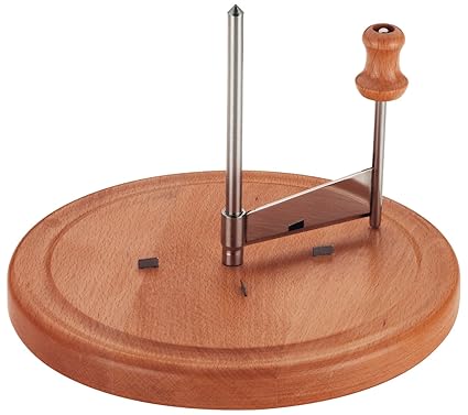 Kela 77085 Käsehobel, Buche/ Edelstahl, 21,5 cm Durchmesser, Luxus