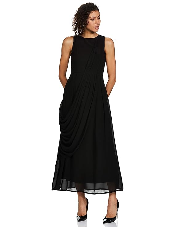Buy AND Synthetic ALine Dress at Amazon.in