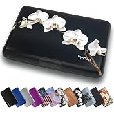 TopMost Aluminum Credit Card Holder, RFID Blocking Wallet for Women & Men | Metal Card Case Wallet, Holds 12 Cards, RFID Protection, Hard Shell Case, Compact Design