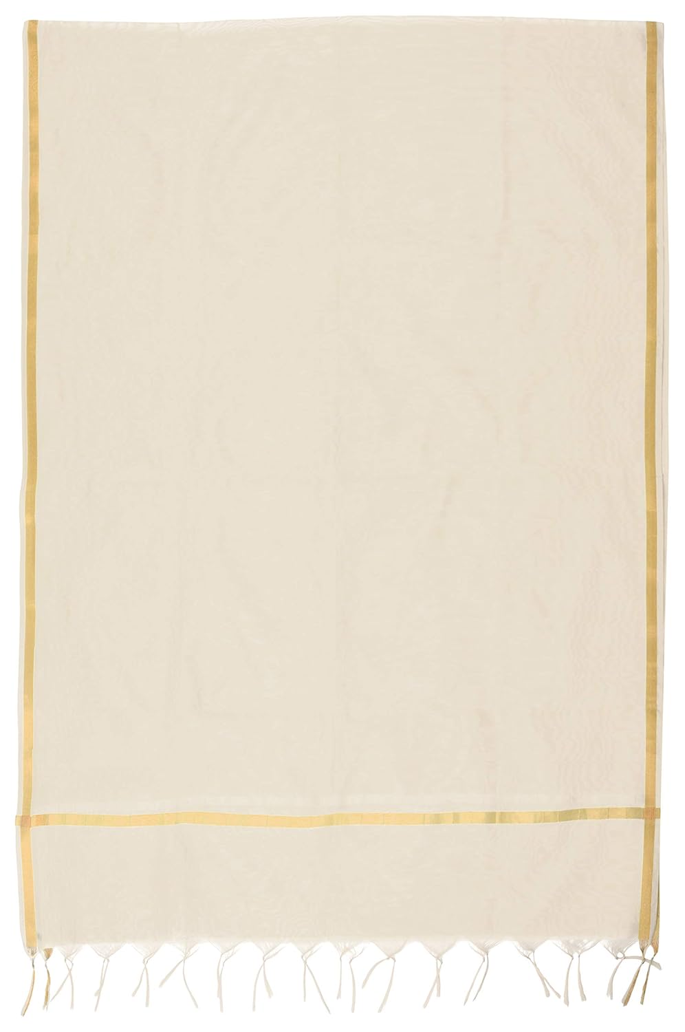 craftzen women's art silk dupatta (cream)