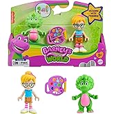 Fisher-Price Barney’s World Preschool Toy Barney’s Friend Vivie & Baby Bop 3-Piece Figure Set for Pretend Play Kids Ages 3+ Years