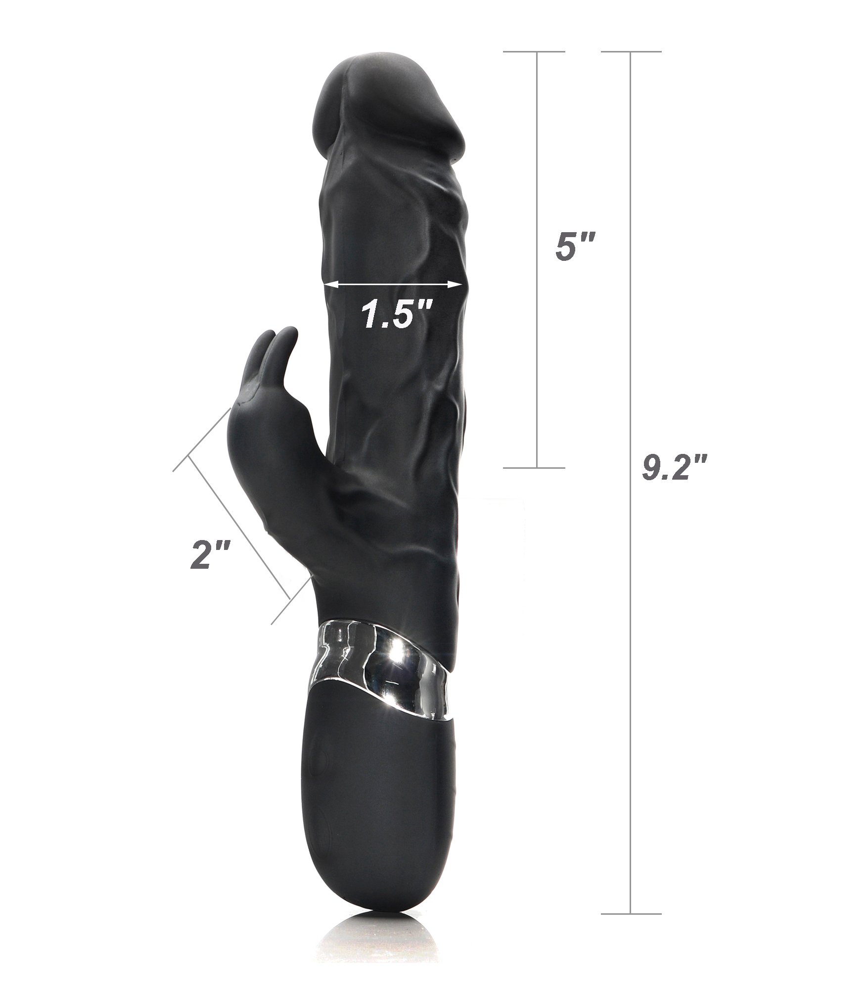 Badboy Black Vibrator Silicone Realistic Dildo Vibratory Massage Rechargeable Rabbit Vibrateur for Women Clitorial Stimulation Adult Toys