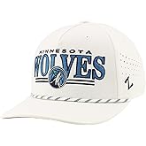 ZHATS NBA Unisex-Adult NBA Officially Licensed Rope Hat Snapback Performance Regalia White