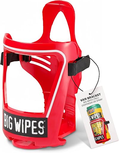 Big Wipes Holder Cage Van Wall Bracket Mountable Adjustable Heavy Duty Dispenser