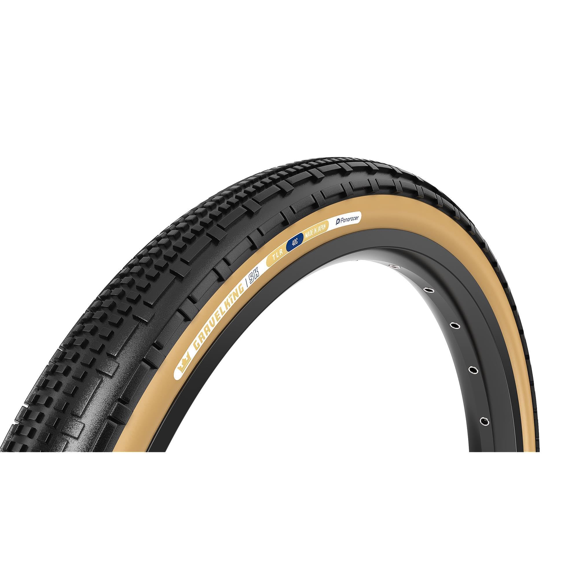 Panaracer Gravelking SK TLR Tubeless Ready Folding Gravel Bike Tyres | ZSG Gravel Compound Bicycle Tyres with Puncture Resistant Beadlock Technology | 120Tpi Tufftex Casing 650b Bike Tyre