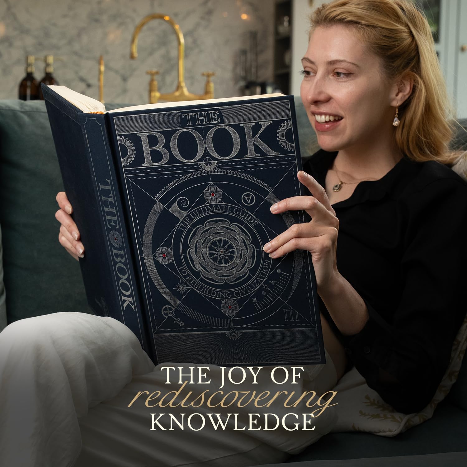 The Book. The Ultimate Guide to Rebuilding a Civilization - Inspirational Science Books for Adults - Unique Artifact - Knowledge Encyclopedia with Over 400 Pages of Detailed & Catchy Illustrations