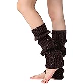 Soxbang Leg Warmers for Women 30% Wool Blend Speckled Knit, Cozy Ribbed Winter Leg Sleeves for Boots, Cold Weather