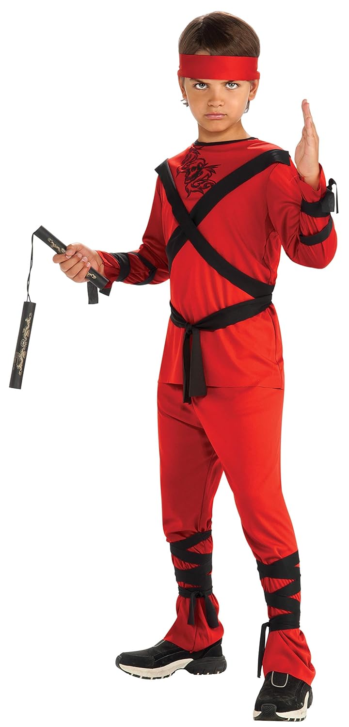 Best Rubie’s Ninja Child’s Costume Red Medium