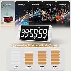 MeesMeek 7.8'' Extra Large LED Kitchen Timer: 99H