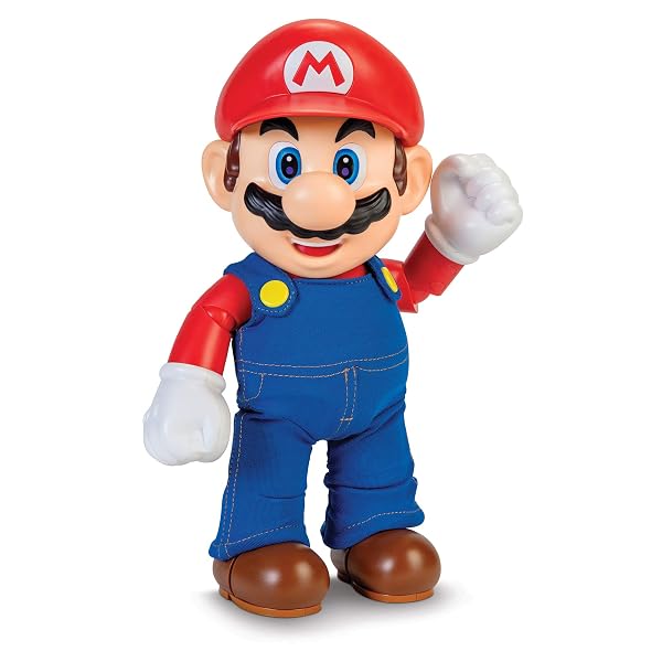 SUPER MARIO IT’S-A ME, MARIO! COLLECTIBLE ACTION FIGURE, TALKING POSABLE MARIO FIGURE, 30+ PHRASES AND GAME SOUNDS – 12 INCHES TALL!