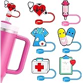 Nurse Straw Covers Cap for Stanley Cup, 10mm Nurse Straw Topper for Stanley Tumblers Accessories