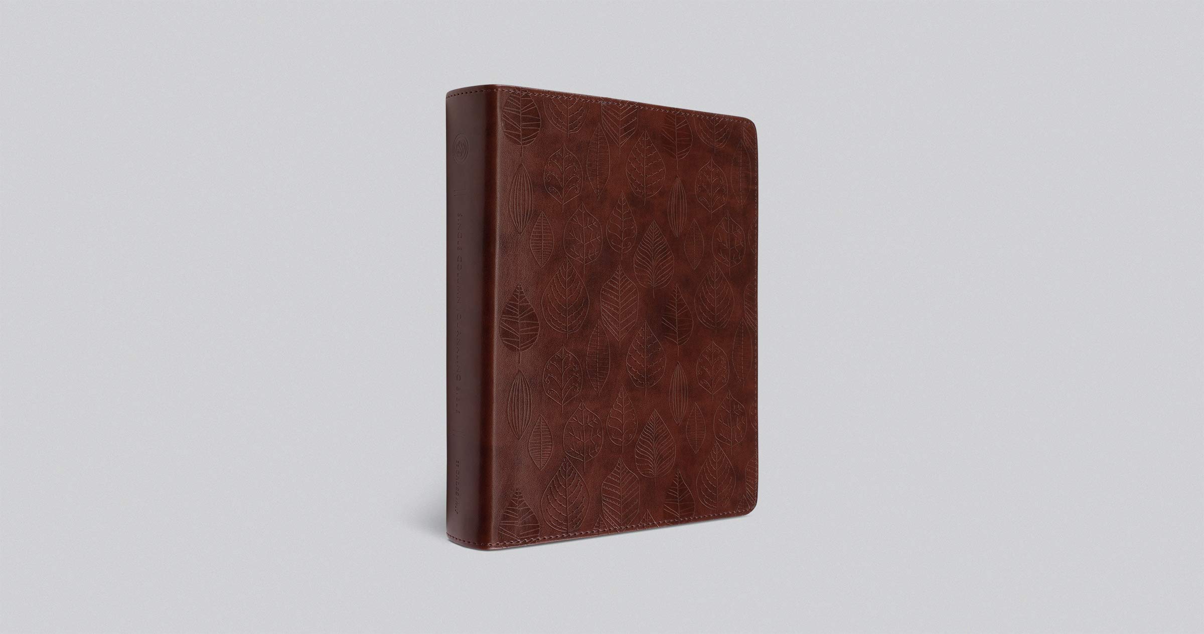 ESV Single Column Journaling Bible (TruTone, Chestnut, Leaves Design)