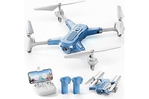 SYMA Drone with Camera 1080P HD FPV Foldable Drone for Kids and Adults, Quadcopter Toys Gifts with Optical Flow Positioning, 90°Adjustable Lens, 3D Flip, One Key Function, Headless Mode