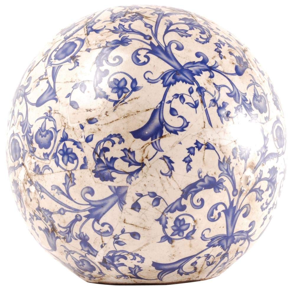 Esschert Design AC12 17 x 18 x 18cm Ceramic Sphere Decor - Multi-Colour