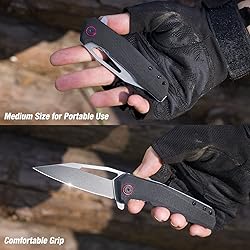 FLISSA Pocket Knife, Folding EDC Knife, 3.25 inch