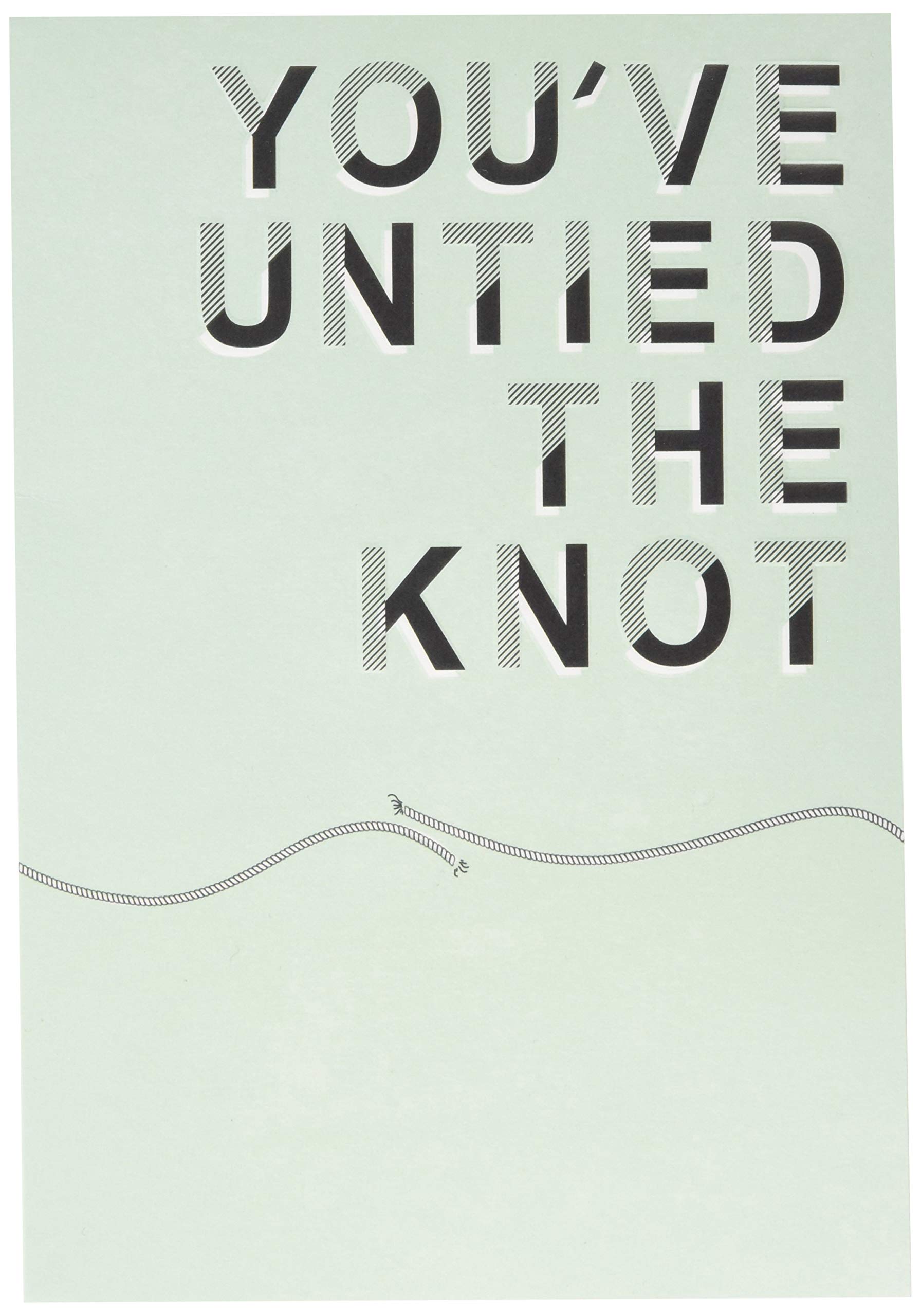 Hallmark Divorce Congratulations Card from Contemporary Text Based 'State of Kind' Design