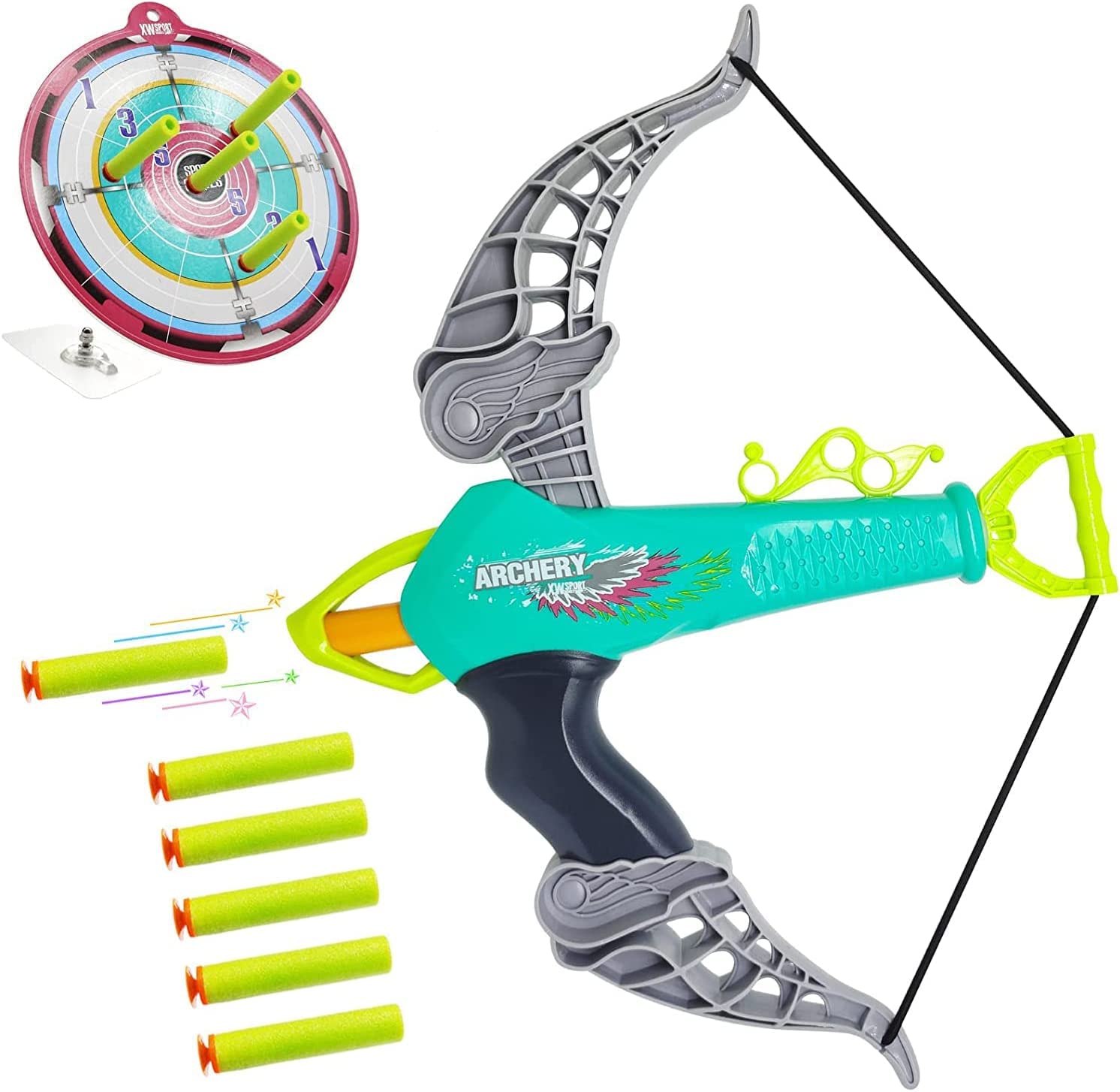 Bow and Arrow Set for Kids Ages 3-8, Outdoor and Indoor Games, Birthday Gifts for Boys and Girls