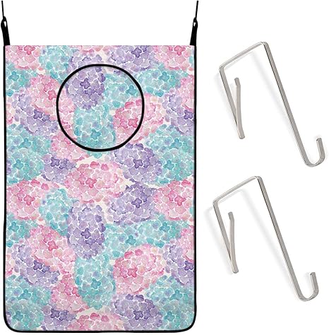 Amazon Co Jp ランドリーバッグ 洗濯かご 壁掛け収納 吊り下げ収納 洗濯ボックス 洗濯物入れ ウォールポケット 折りたたみ 脱衣かご おしゃれ ランドリー収納 汚れた服の収納袋 雑貨収納 取り付け簡単 ホワイト 水彩花 ホーム キッチン