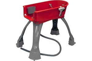 Booster Bath Elevated Pet Bathing Medium (Red)