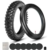 GREHUA 90/100-14 Dirt Bike Tire and Inner Tube 3.00-14 for Coolster Taotao | 90-100-14 Dirt Bike Tire Tube for KLX125 KLX140 KX85 TTR125 YZ80 YZ85 CT90 RM80 DRZ125 Yozma IN10 Pro Valtinsu Em5 Pro Ebike
