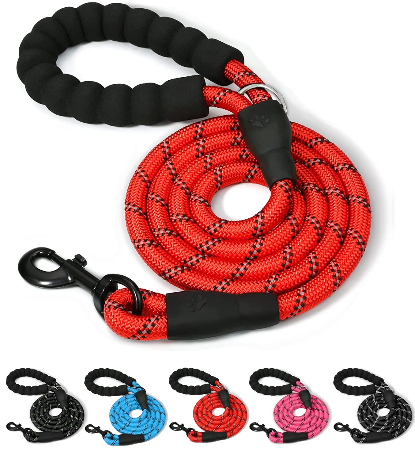 ARTISTRY 5 FT Dog Lead for Large, Medium and Small Dogs | 150 cm Highly Reflective Dog Leash with Comfortable handle | Multi Colors Soft Padded Dog Leads Perfect for Indoor & Outdoor Use