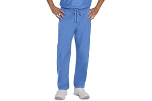 Landau Essentials Unisex Relaxed Fit 1-Pocket Drawstring Scrub Pants 7602