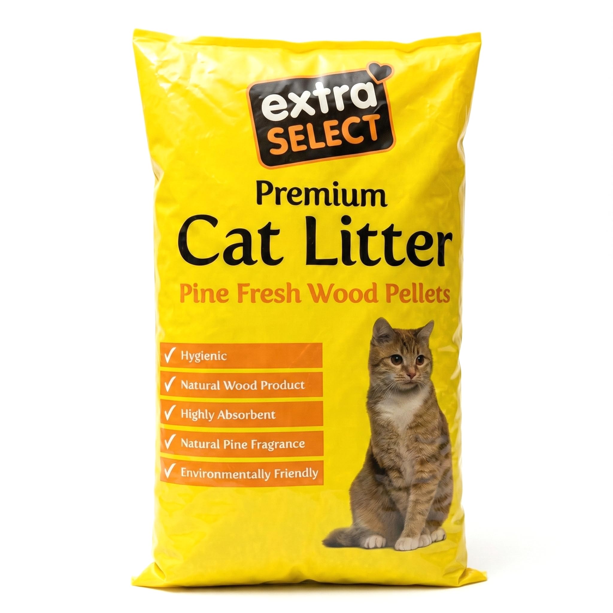 Extra Select Premium Wood Based Cat Litter, 30 L