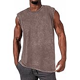 CHICGAL Mens Tank Tops Summer Sleeveless Muscle Shirts Cotton Loose Fit Tee Shirts