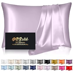 Silk Pillowcase for Hair and Skin, Mulberry Silk
