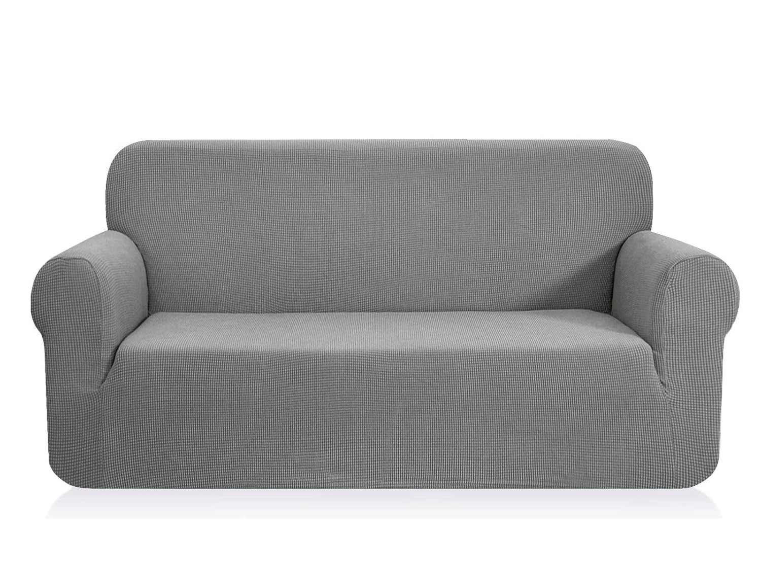 CHUN YI 1-Piece Jacquard High Stretch Sofa Cover, Polyester and Spandex 3 Seater Cushion Sofa Slipcover Coat, Furniture Protector for Couch and Sofa (Sofa, Dove Gray)