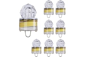 LED Fishing Light Underwater Deep Drop Lights Flashing Strobe LED Fishing Lights Diamond Underwater Fishing Lure Light Attrac