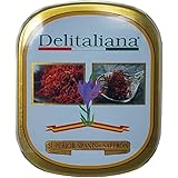 Delitaliana Spanish Saffron Tin 2-Gram, All Red Coupe Quality Threads Category I, Pure Saffron Filaments
