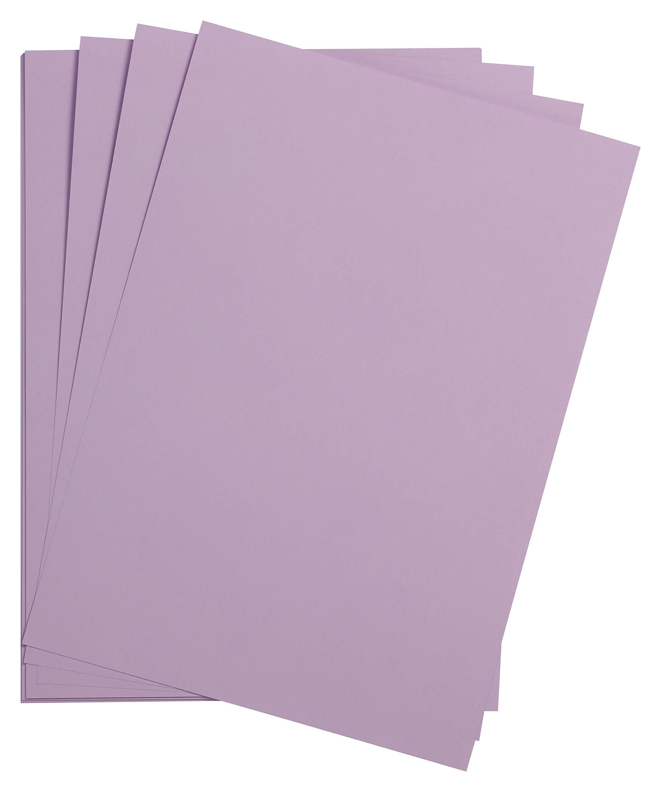 Clairefontaine - Ref 975277C - Maya Smooth Coloured Drawing Card (Pack of 25 Sheets) - 185gsm - A4 (29.7 x 21cm) - Lilac Colour - Deep Dyed, Acid Free, pH Neutral