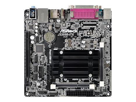 Asrock J3355B-ITX Hauptplatine schwarz/grau/braun/rot