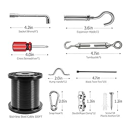 UZE String Light Hanging Kit with 300 FT