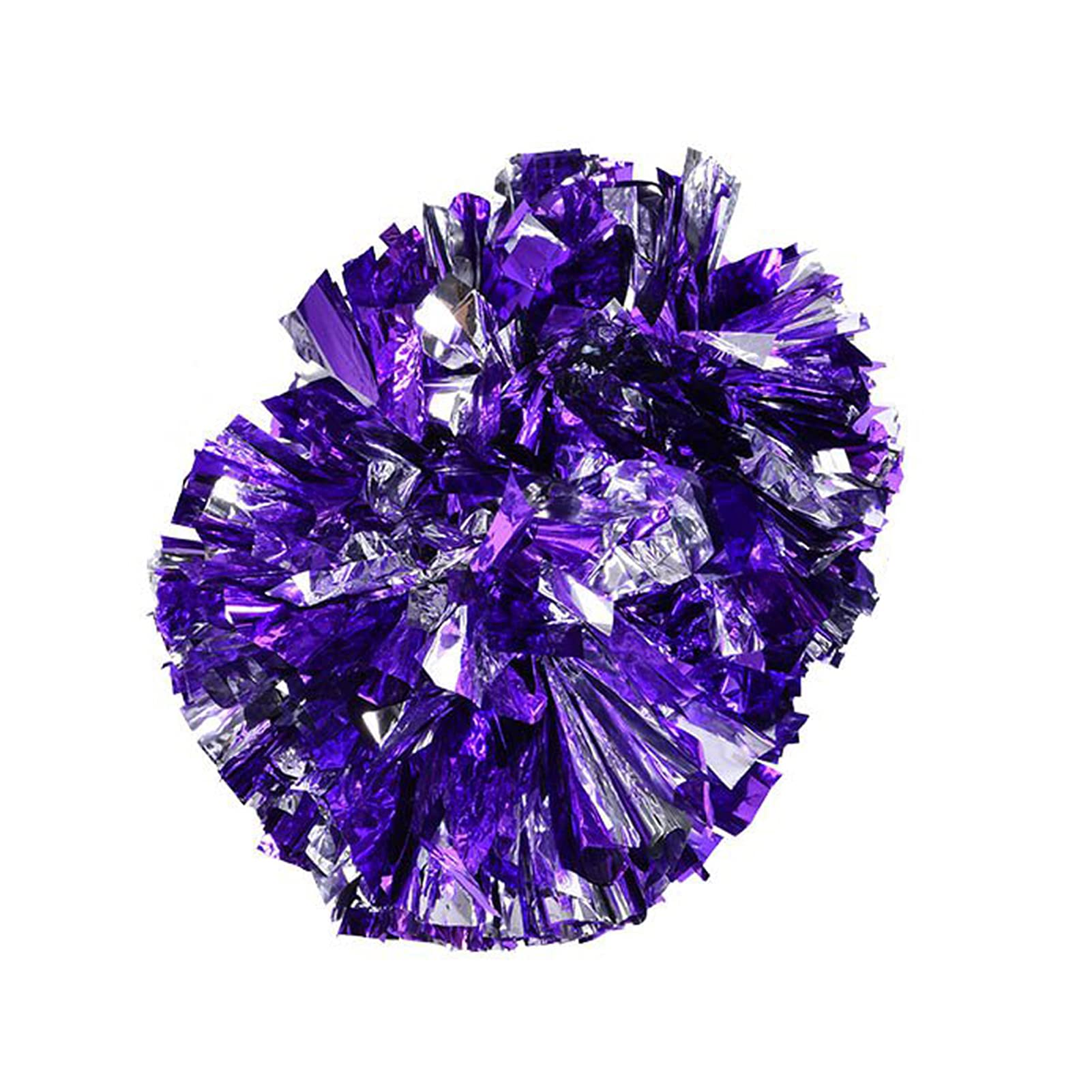 Keenso Cheerleading Pom Poms Sports Dance Cheer Plastic for Sports Team Cheering(Purple) dance supplies