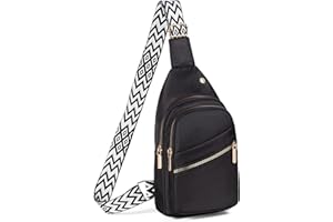 Xsecnua Crossbody Sling Bag Small Sling Backpack, Cross Body Bag Chest Bag for Women Men Travel Hiking Daypack