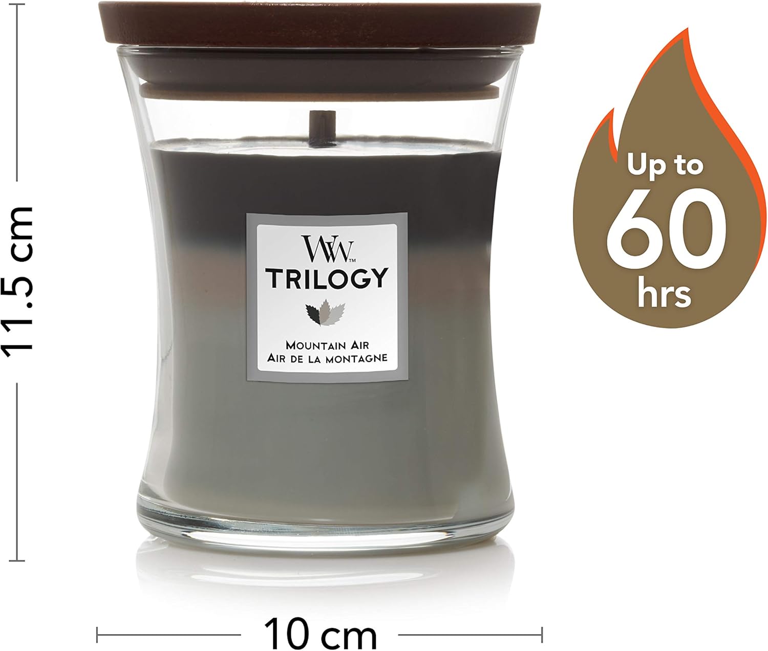 WoodWick Medium Hourglass Trilogy Scented Candle with Crackling Wick