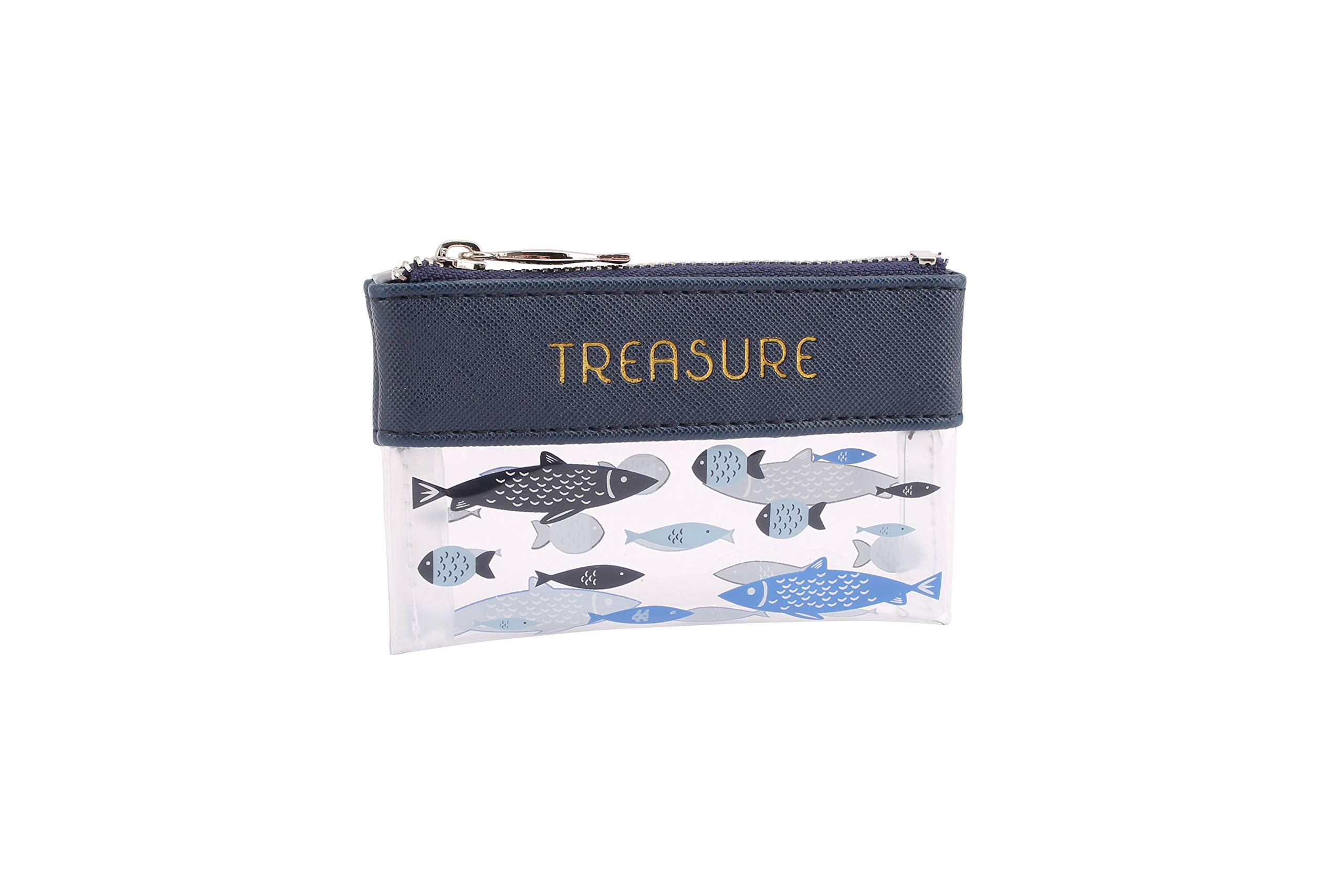 CGB Giftware | Finest Catch Clear Fish Design 'Treasure' Purse | Finest Catch Range | Handbag | Ladies | Coin Purse | GB01441