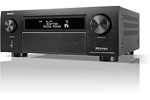 Denon AVR-X6800H 11.4 Channel AV Receiver - 140W/Ch, Built-in HEOS, WiFi, & Bluetooth - Dolby Vision, HLG, HDR10+, Dynamic HDR & Dolby Atmos Height Virtualization - Home Audio Receivers & Amplifiers